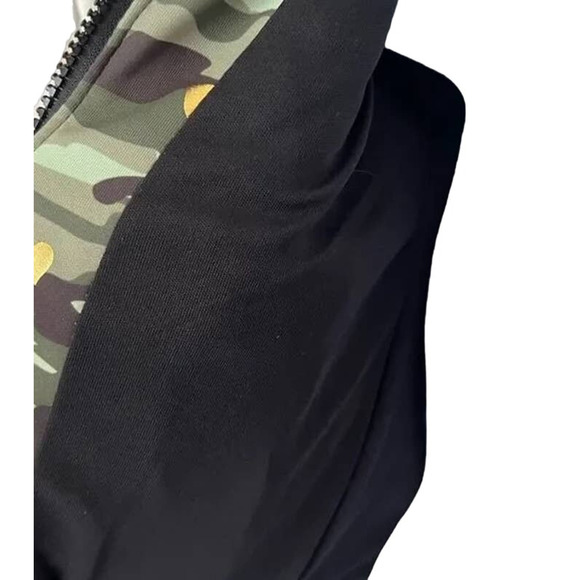 "Betsey Johnson XO Girls Camo Camp Bomber Jacket - Size 5"  K18 * - Picture 5 of 10